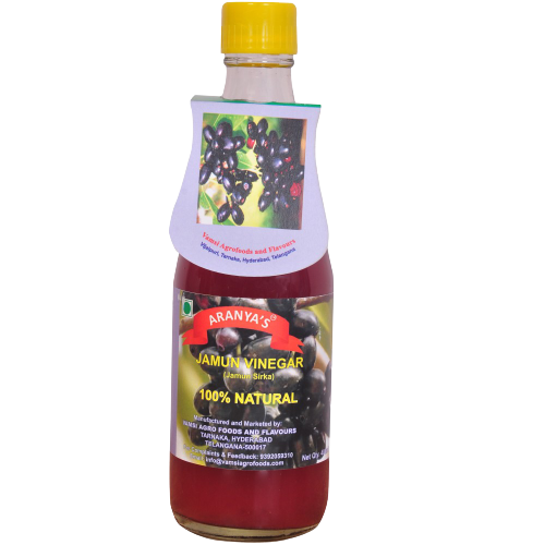 Jamun Vinegar with the Mother-400ml,Natural and Raw